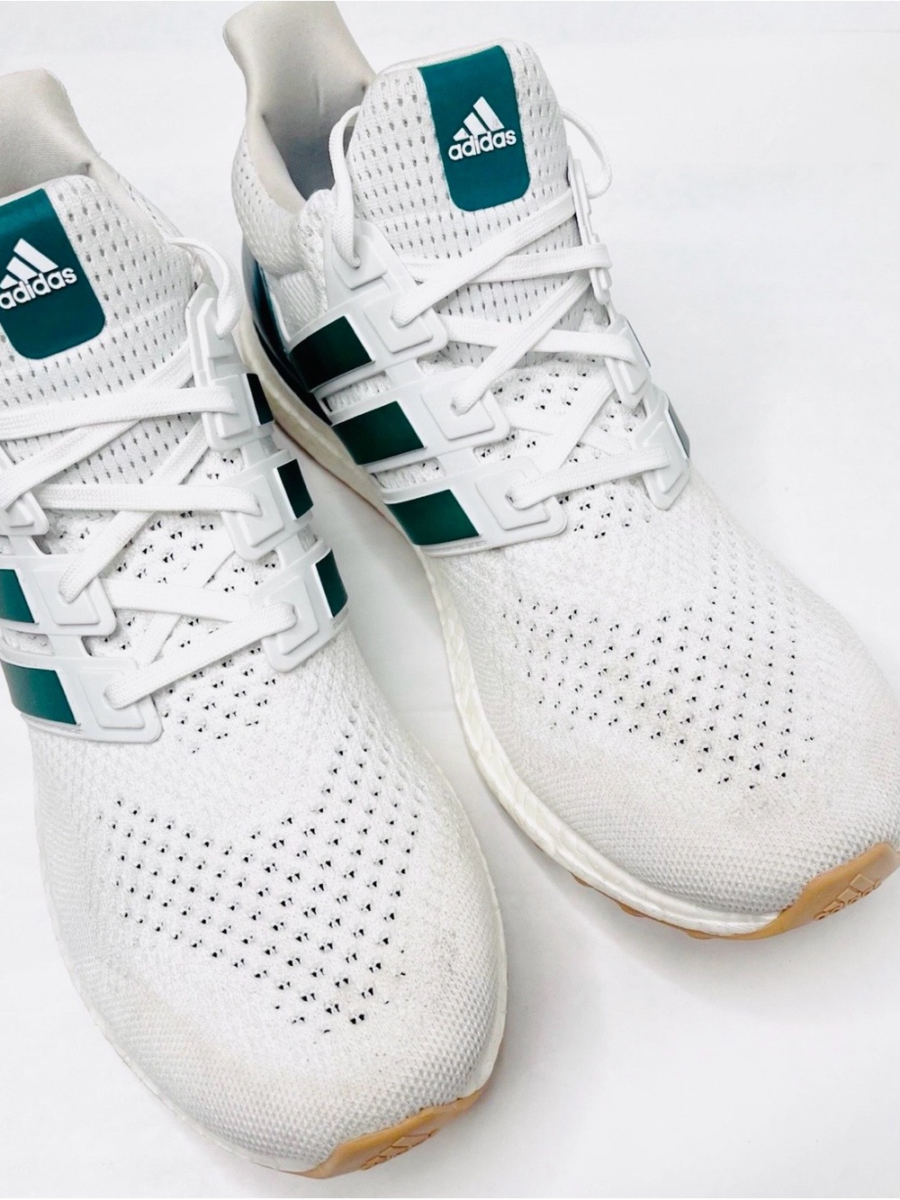 Adidas UltraBoost 1.0 Gum Pack White Collegiate Green Shoes-Mens 8 OR Womens 9 - Picture 3 of 7